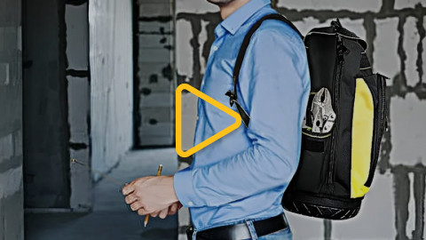 Рюкзак для інструментів з твердим дном